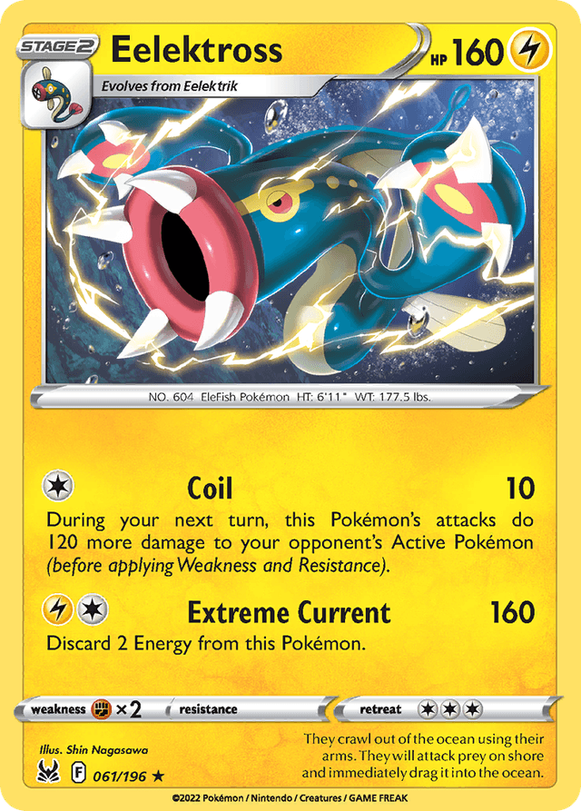 Carta Eelektross 61/196 do set Lost Origin — Pokémon TCG | Bynx