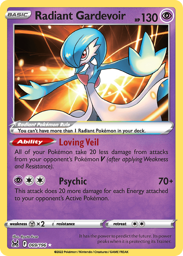 Carta Radiant Gardevoir 69/196 do set Lost Origin — Pokémon TCG | Bynx