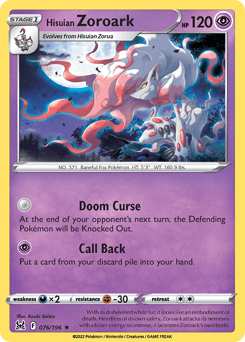 Hisuian Zoroark 76 — Lost Origin