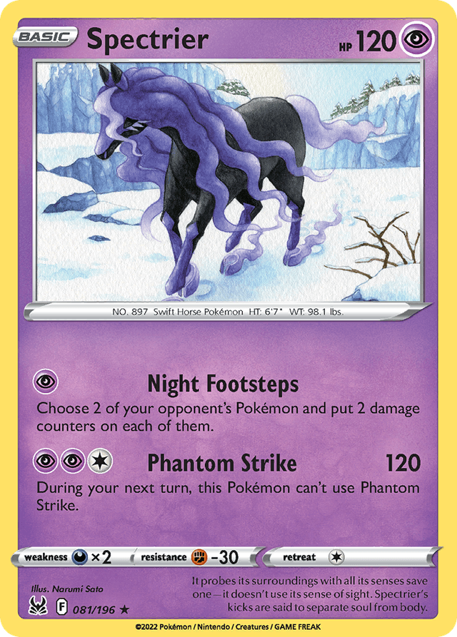 Carta Spectrier 81/196 do set Lost Origin — Pokémon TCG | Bynx