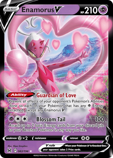 Carta Enamorus V 82/196 do set Lost Origin — Pokémon TCG | Bynx