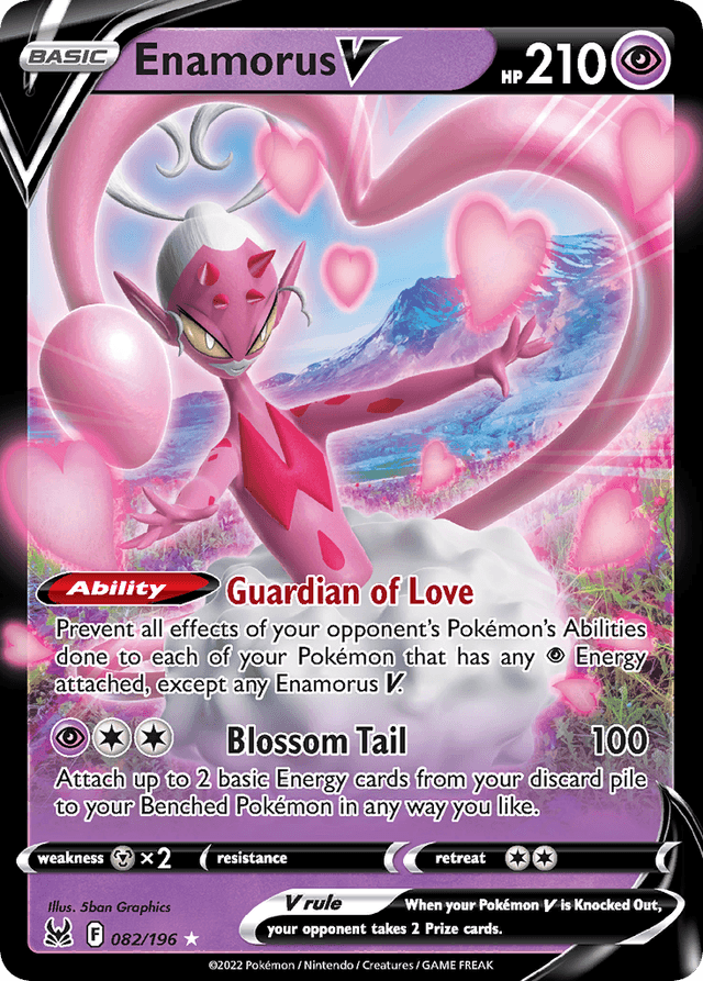 Carta Enamorus V 82/196 do set Lost Origin — Pokémon TCG | Bynx