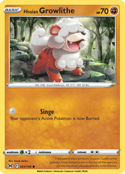 Hisuian Growlithe 83 — Lost Origin
