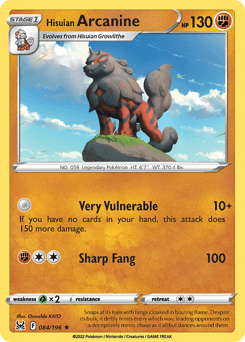 Hisuian Arcanine 84 — Lost Origin