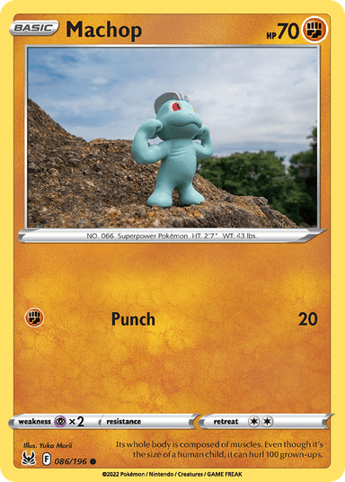 Carta Machop 86/196 do set Lost Origin — Pokémon TCG | Bynx