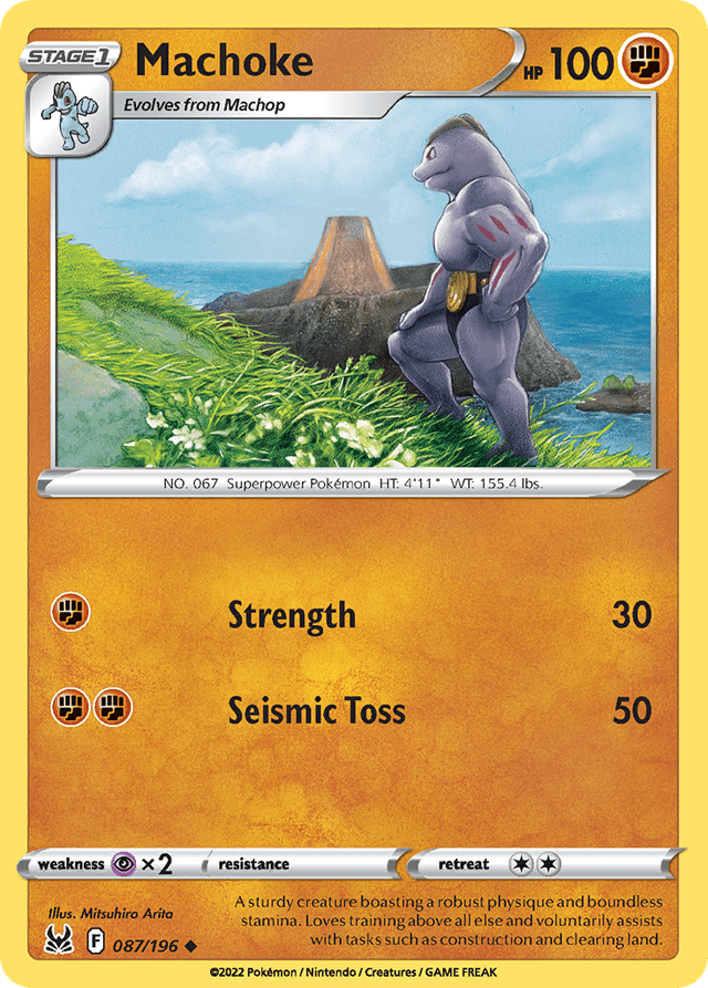 Carta Machoke 87/196 do set Lost Origin — Pokémon TCG | Bynx