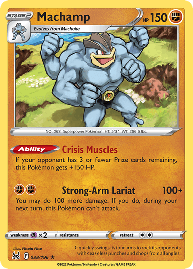 Carta Machamp 88/196 do set Lost Origin — Pokémon TCG | Bynx