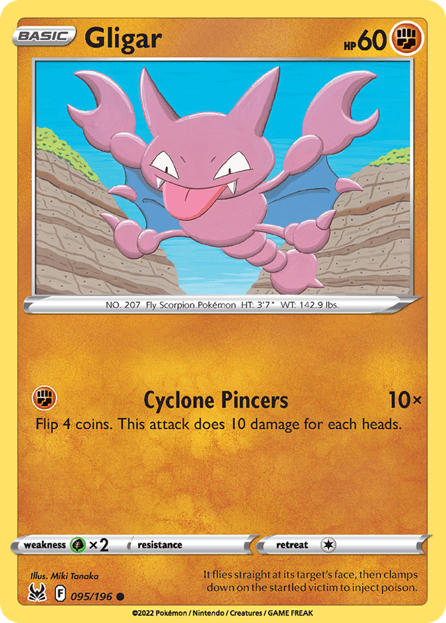 Carta Gligar 95/196 do set Lost Origin — Pokémon TCG | Bynx