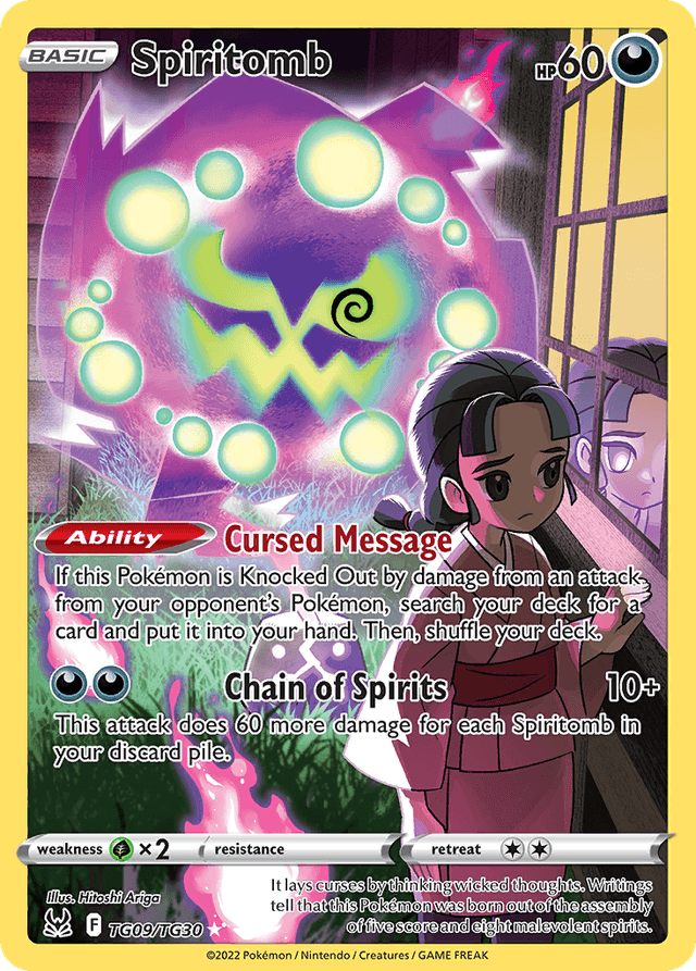 Carta Spiritomb TG09/30 do set Lost Origin Trainer Gallery — Pokémon TCG | Bynx