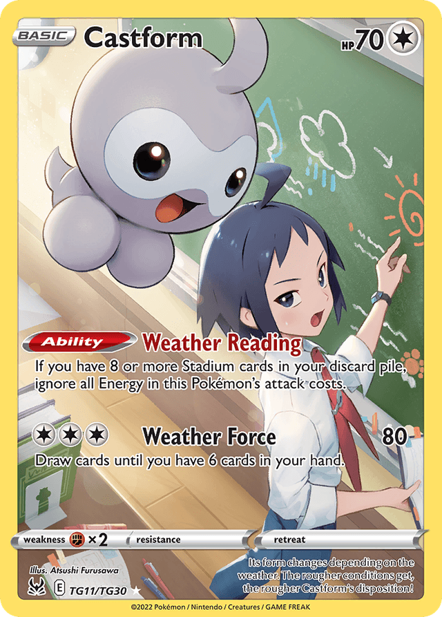 Carta Castform TG11/30 do set Lost Origin Trainer Gallery — Pokémon TCG | Bynx