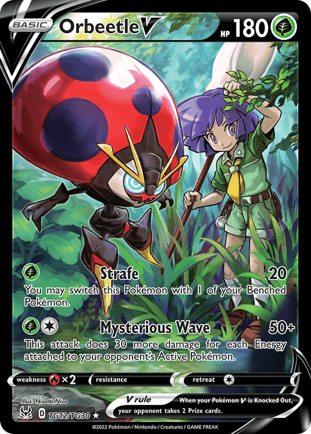 Carta Orbeetle V TG12/30 do set Lost Origin Trainer Gallery — Pokémon TCG | Bynx