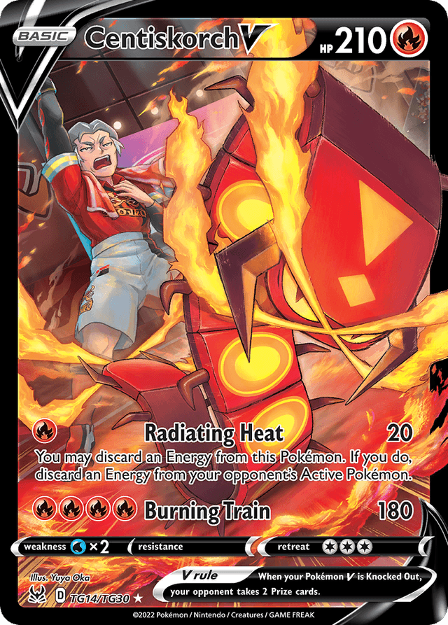 Carta Centiskorch V TG14/30 do set Lost Origin Trainer Gallery — Pokémon TCG | Bynx
