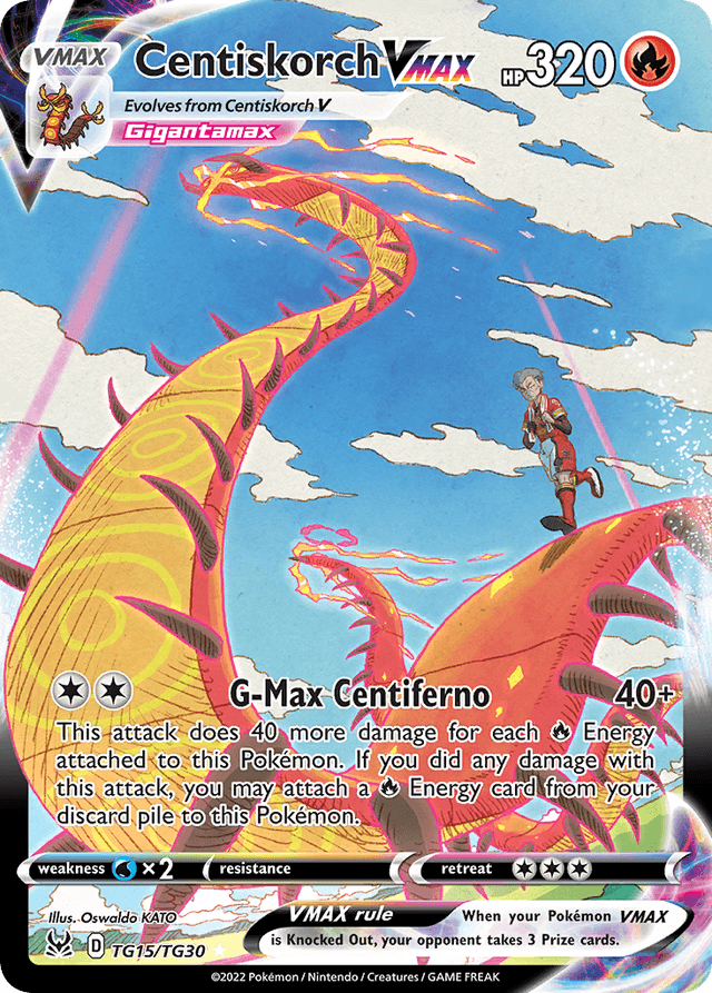 Carta Centiskorch VMAX TG15/30 do set Lost Origin Trainer Gallery — Pokémon TCG | Bynx