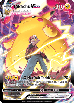 Pikachu VMAX TG17 — Lost Origin Trainer Gallery