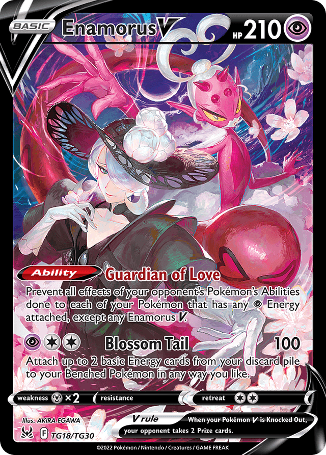 Carta Enamorus V TG18/30 do set Lost Origin Trainer Gallery — Pokémon TCG | Bynx