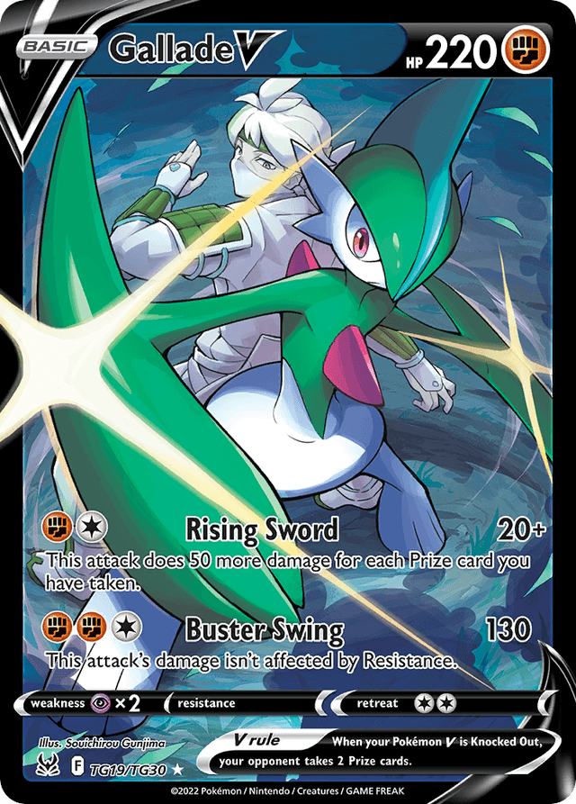 Carta Gallade V TG19/30 do set Lost Origin Trainer Gallery — Pokémon TCG | Bynx