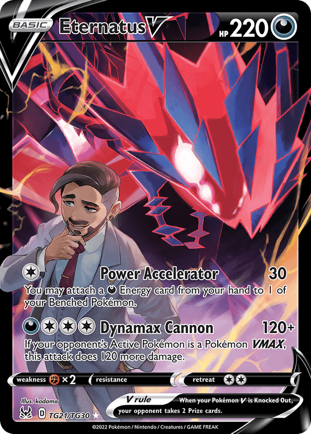 Carta Eternatus V TG21/30 do set Lost Origin Trainer Gallery — Pokémon TCG | Bynx