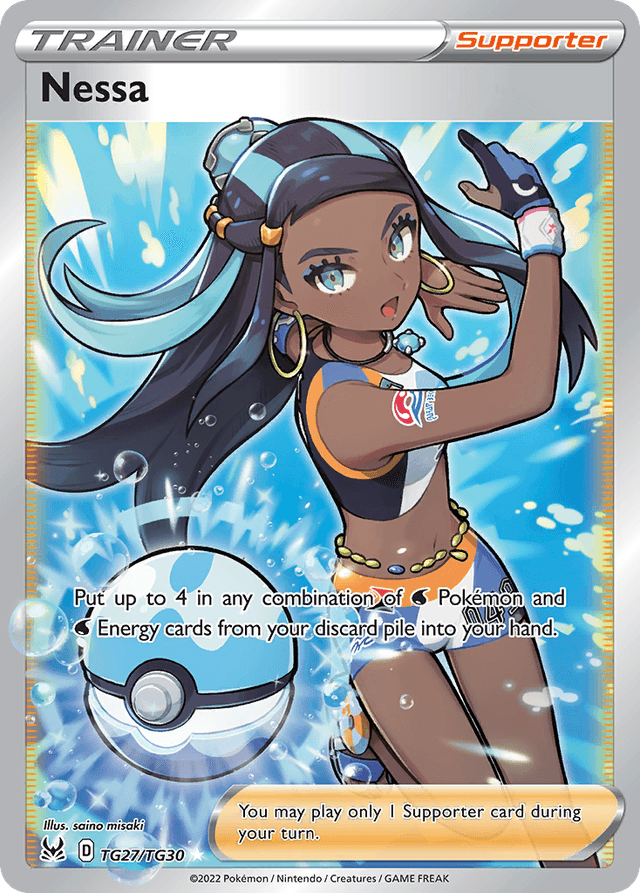 Carta Nessa TG27/30 do set Lost Origin Trainer Gallery — Pokémon TCG | Bynx