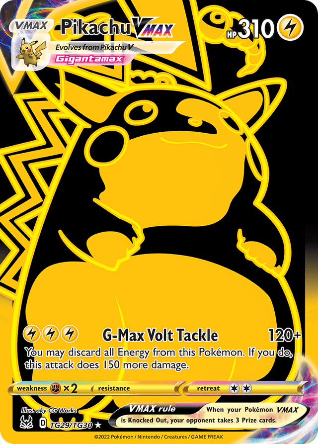 Carta Pikachu VMAX TG29/30 do set Lost Origin Trainer Gallery — Pokémon TCG | Bynx
