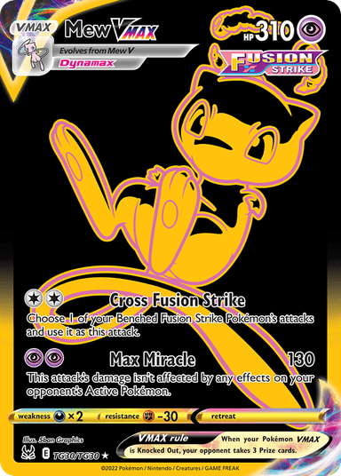Carta Mew VMAX TG30/30 do set Lost Origin Trainer Gallery — Pokémon TCG | Bynx