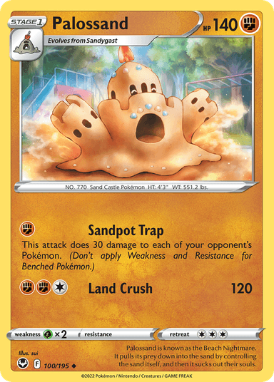 Carta Palossand 100/195 do set Silver Tempest — Pokémon TCG | Bynx