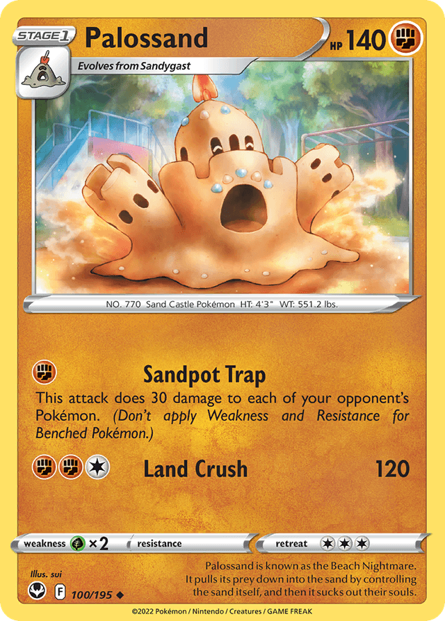 Carta Palossand 100/195 do set Silver Tempest — Pokémon TCG | Bynx