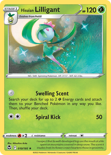 Carta Hisuian Lilligant 10/195 do set Silver Tempest — Pokémon TCG | Bynx
