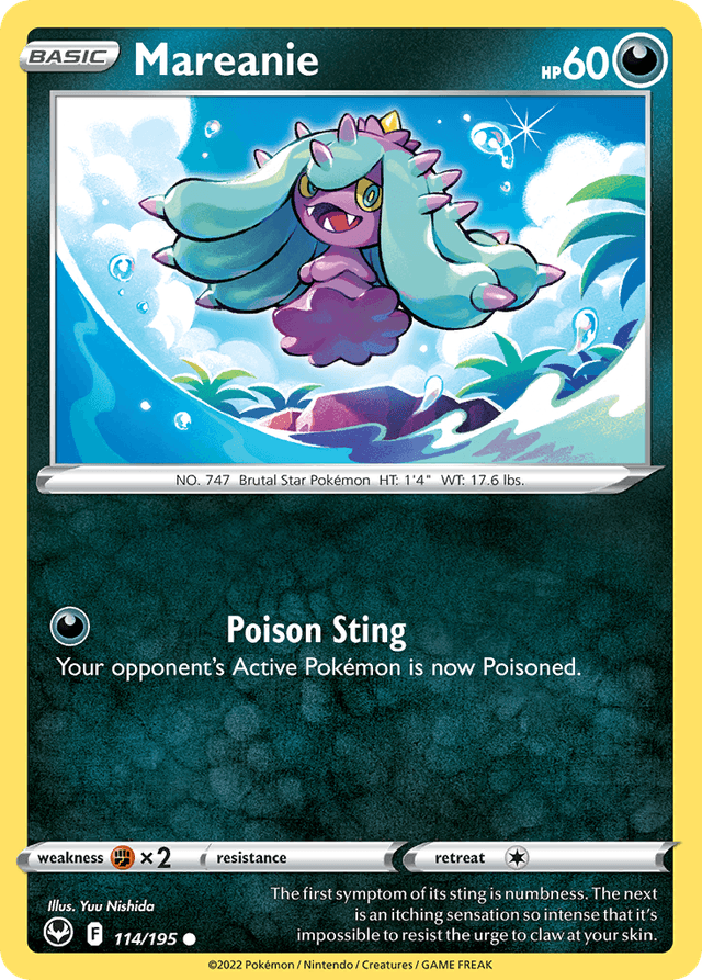 Carta Mareanie 114/195 do set Silver Tempest — Pokémon TCG | Bynx
