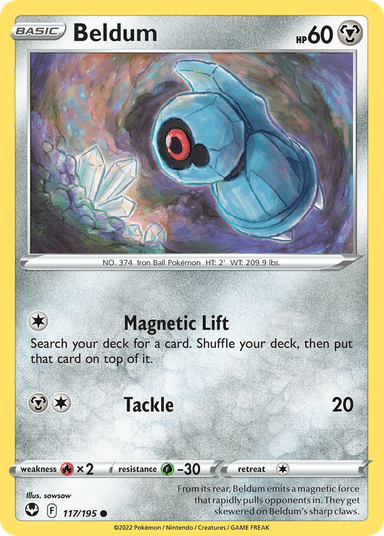 Carta Beldum 117/195 do set Silver Tempest — Pokémon TCG | Bynx