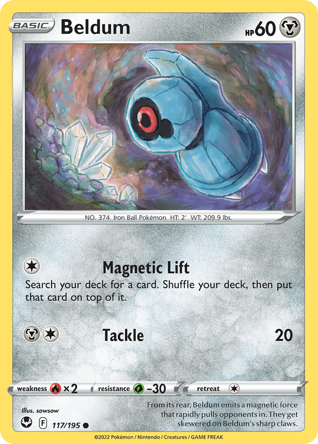 Carta Beldum 117/195 do set Silver Tempest — Pokémon TCG | Bynx
