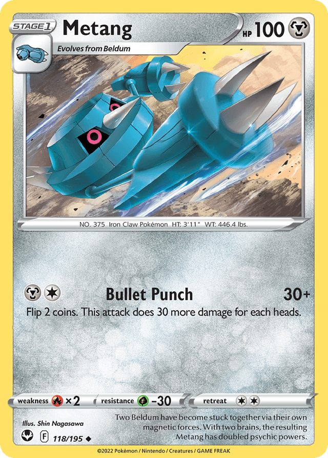 Carta Metang 118/195 do set Silver Tempest — Pokémon TCG | Bynx