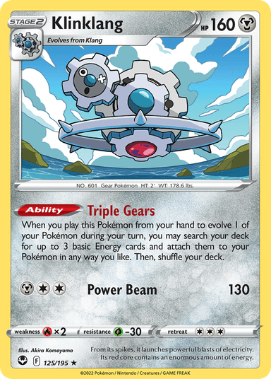 Carta Klinklang 125/195 do set Silver Tempest — Pokémon TCG | Bynx