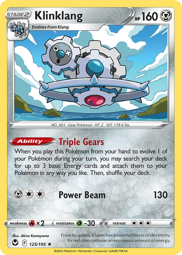 Carta Klinklang 125/195 do set Silver Tempest — Pokémon TCG | Bynx