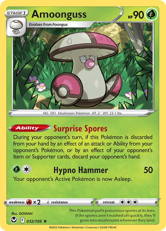 Carta Amoonguss 12/195 do set Silver Tempest — Pokémon TCG | Bynx