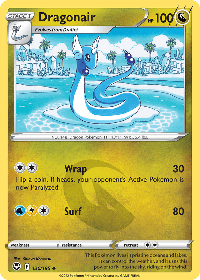 Carta Dragonair 130/195 do set Silver Tempest — Pokémon TCG | Bynx