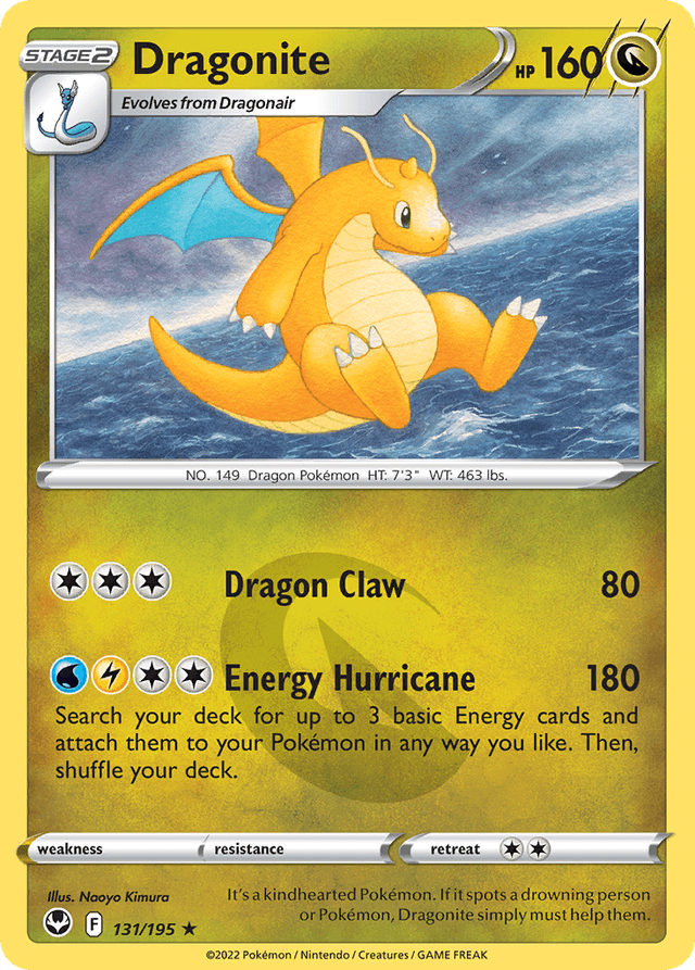 Carta Dragonite 131/195 do set Silver Tempest — Pokémon TCG | Bynx