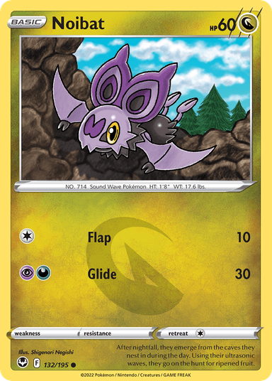 Carta Noibat 132/195 do set Silver Tempest — Pokémon TCG | Bynx