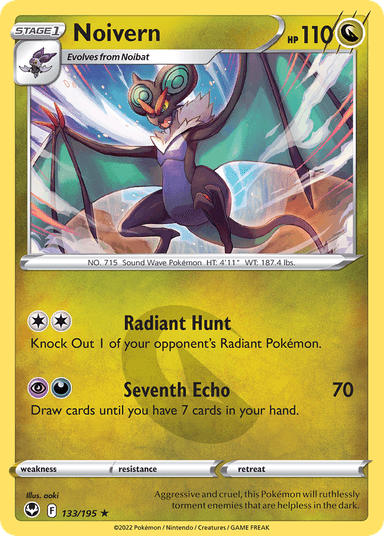 Carta Noivern 133/195 do set Silver Tempest — Pokémon TCG | Bynx