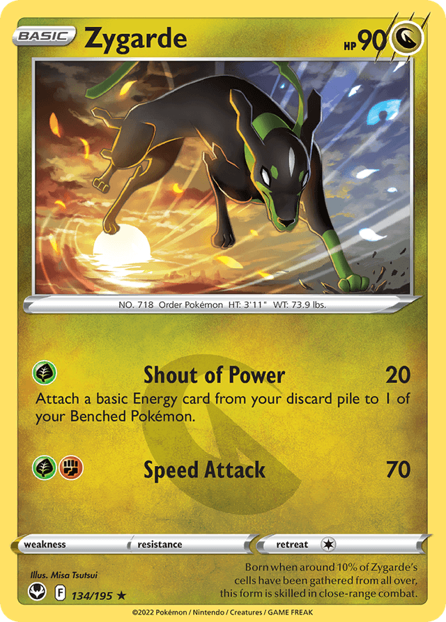 Carta Zygarde 134/195 do set Silver Tempest — Pokémon TCG | Bynx