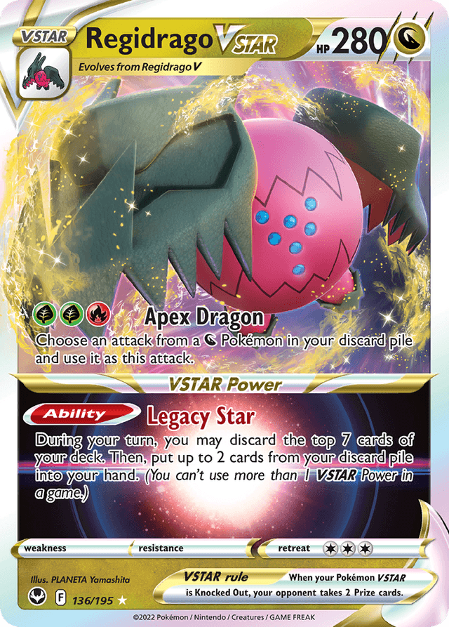 Carta Regidrago VSTAR 136/195 do set Silver Tempest — Pokémon TCG | Bynx