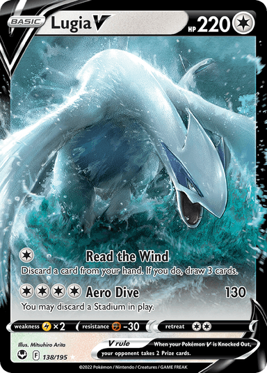 Carta Lugia V 138/195 do set Silver Tempest — Pokémon TCG | Bynx