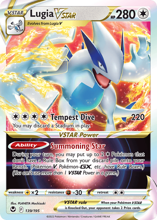 Carta Lugia VSTAR 139/195 do set Silver Tempest — Pokémon TCG | Bynx