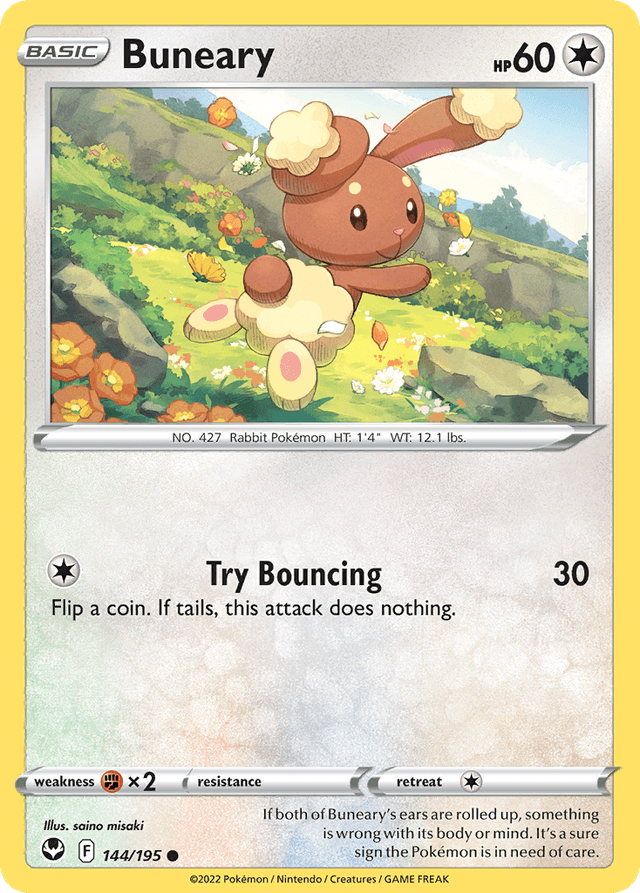 Carta Buneary 144/195 do set Silver Tempest — Pokémon TCG | Bynx