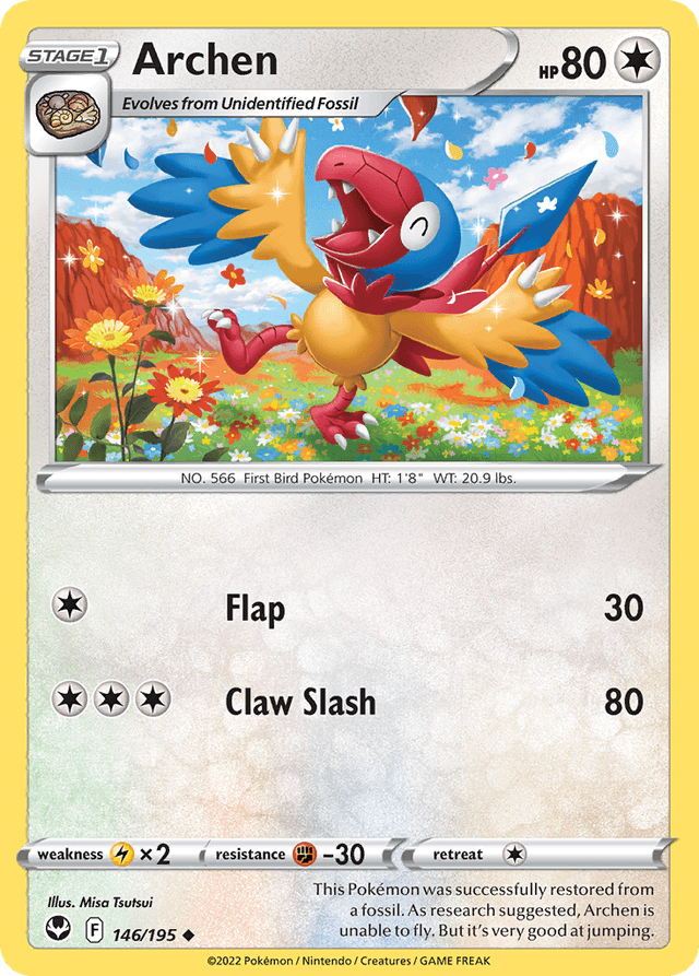 Carta Archen 146/195 do set Silver Tempest — Pokémon TCG | Bynx