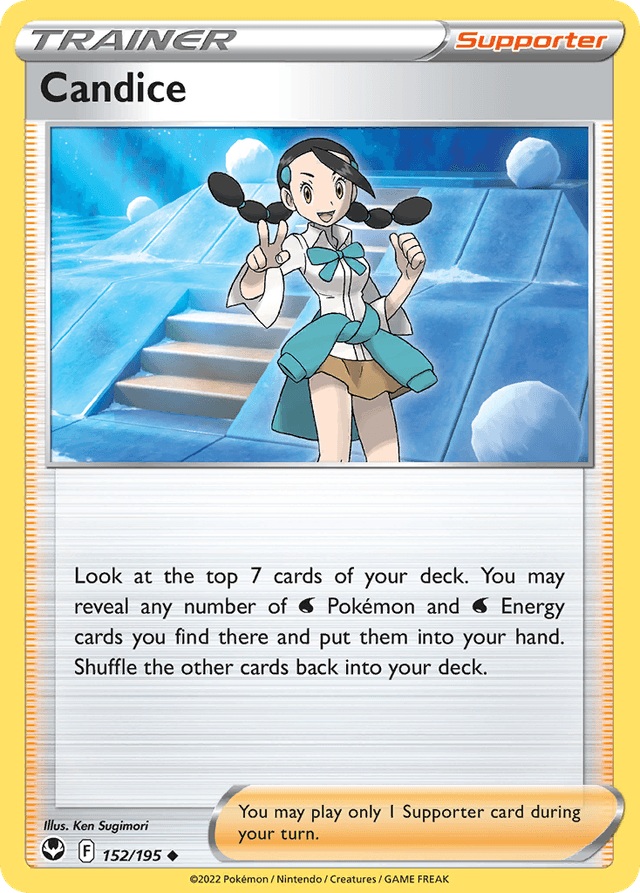 Carta Candice 152/195 do set Silver Tempest — Pokémon TCG | Bynx