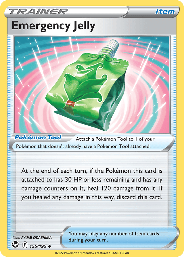 Carta Emergency Jelly 155/195 do set Silver Tempest — Pokémon TCG | Bynx