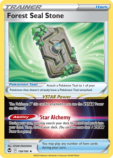 Carta Forest Seal Stone 156/195 do set Silver Tempest — Pokémon TCG | Bynx