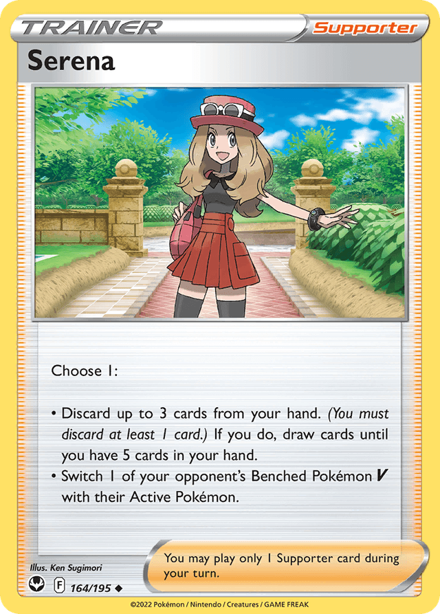 Carta Serena 164/195 do set Silver Tempest — Pokémon TCG | Bynx