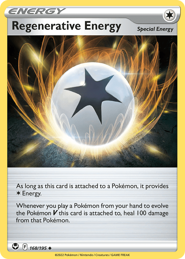 Carta Regenerative Energy 168/195 do set Silver Tempest — Pokémon TCG | Bynx