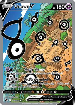 Carta Unown V 177 do set Silver Tempest — Pokémon TCG | Bynx